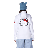 686 Women's 686 x Hello Kitty Bonded Fleece Pullover Hoody - Hello Kitty White Red