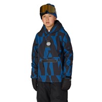 686 Youth Waterproof Hoody - Blue Ash Shapes