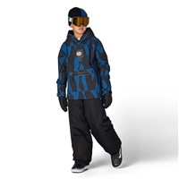 686 Youth Waterproof Hoody - Blue Ash Shapes