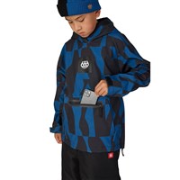 686 Youth Waterproof Hoody - Blue Ash Shapes