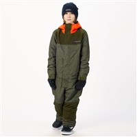 Airblaster Youth Freedom Suit - Olive Grid / Orange