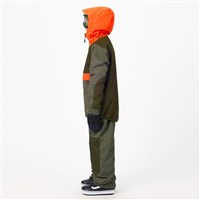 Airblaster Youth Trencher Jacket - Olive Grid / Orange