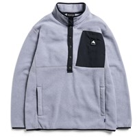 Burton Men's Cinder Pullover Fleece - Gray Heather