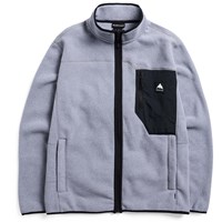 Burton Men's Cinder Full-Zip Fleece - Gray Heather