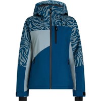 O'Neill Women's FWC Cruz Triple Snow Jacket - Blue Swirl Zebra
