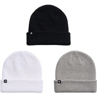 Burton DND Beanie (3 Pack) - True Black / Sharkskin / Stout White