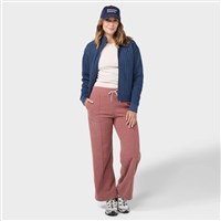 Stio Women's Turpin Fleece Wide Leg Pant - Sierra Mauve Heather