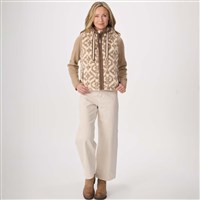 Krimson Klover Women's Bella Vest - Oat / Natural Jacquard