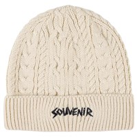 Souvenir Cable Knit Beanie - White