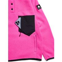 Burton Women's Cinder Pullover Fleece - Shockwave Pink / True Black