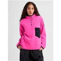 Burton Women's Cinder Pullover Fleece - Shockwave Pink / True Black