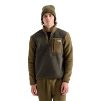 The North Face Men's Yumiori 1/4 Zip - New Taupe Green / Caraway Seed
