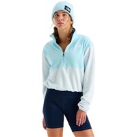 The North Face Women's Glacier Fleece 1/2 Zip Short Jacket - Glacier / Pearl Stone