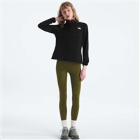 The North Face Women's Cedar Trail Grid Fleece 1/4 Zip Jacket - TNF Black