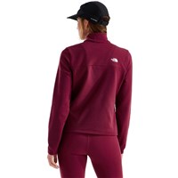 The North Face Women's Cedar Trail Grid Fleece 1/4 Zip Jacket - Burgundy Crush