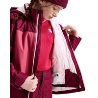 The North Face Girls' Freedom Insulated Jacket - Burgundy Crush / Fermented Clay