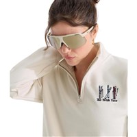 The North Face Women's Ski Embro Relaxed 1/4 Zip - White Dune