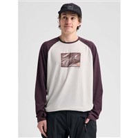 Burton Men's Roadie Base Layer Tech T-Shirt - Stout White / Bear Hug Brown