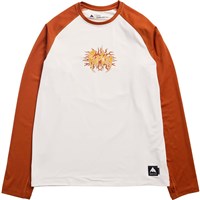 Burton Men's Roadie Base Layer Tech T-Shirt - Stout White / Spiced Chai