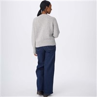 Krimson Klover Women's Ski Crew Neck - Heather Silver