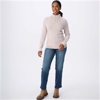 Krimson Klover Women's Slalom Zip Neck - Heather Oat