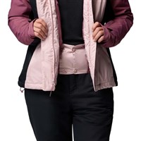Columbia Women's Snowy Summit Insulated Jacket - Mineral Pink / Black / Antique Mauve X Dye