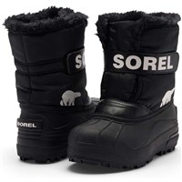 Sorel Youth Snow Commander Boot - Black / Sea Salt