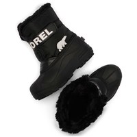Sorel Youth Snow Commander Boot - Black / Sea Salt