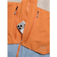 Burton Men's [ak] Swash Synthetic Insulated GORE-TEX 2L Jacket - Chinchilla Gray / Goldfish Orange / Airstream Blue