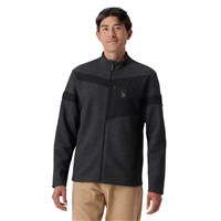 Spyder Men's Wengen Sweater Fleece Jacket - Black Melange