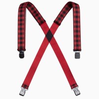 Arcade Jessup Suspenders - Plaid / Burnt