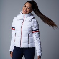 Fera Women's Kate Jacket - White Cloud / Navy / Red