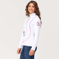 Krimson Klover Women's Ski Lightning 1/4 Zip Top - White