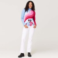 Krimson Klover Women's Ski Disco 1/4 Zip Top - Pinks / Blues