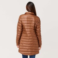 Krimson Klover Women's Annie Shacket Long Down Jacket - Pecan