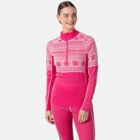 Women's Kari Traa Vilma Half Zip - Bright Pink