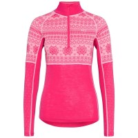 Women's Kari Traa Vilma Half Zip - Bright Pink