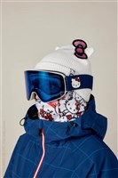 686 Smarty Magnetic Snow Goggle - Hello Kitty Blue Grid Frame w/ Solar Mirror Lens (HKB)