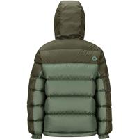 Marmot Guides Down Hoody - Youth - Crocodile / Rosin Green