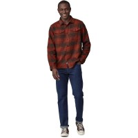 Patagonia Men's Fjord Flannel Shirt - Cascade / Burnished Red (CARD)