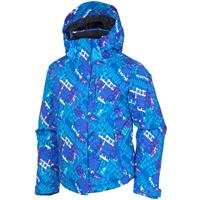 Sunice Naquita Jacket - Girl's - Royal Multi Painted Houndstooth Print
