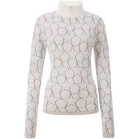 Fera Women's Felicia 1/2 Zip Sweater - Winter White / Bronze