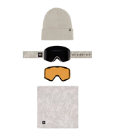 686 Smarty Magnetic Snow Goggle - Limestone Frame w/ Black + Amber Lenses (LBAR)