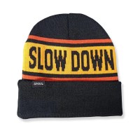 Spiral Wax Slow Down Beanie - Black