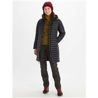 Marmot Women's Echo Featherless Long Jacket - Black Shiny