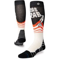 Stance Crab Grab Mid Poly Snow Sock - Cream