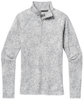 Smartwool Classic Thermal Merino Base Layer Pattern 1/4 Zip - Women's - Light Gray Traced Dahlia