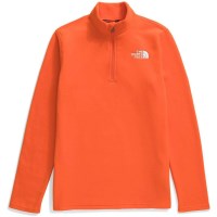 The North Face Teen Glacier 1/4 Zip Pullover - TNF Orange