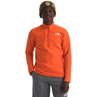 The North Face Teen Glacier 1/4 Zip Pullover - TNF Orange