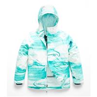 The North Face Brianna Insulated Jacket - Girl's - Kokomo Green Snow Wave Print